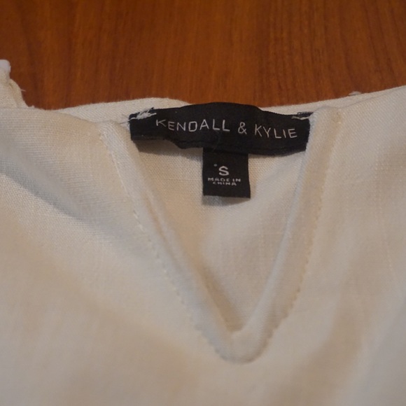 Kendall & Kylie White Notched Neck Bodysuit - Picture 6 of 6